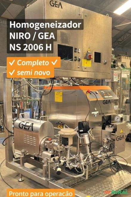 Homogeneizador de alta pressão GEA Imagem Homogeneizador de alta pressão GEA