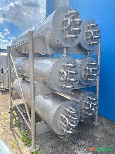 Pasteurizador tubular sanitário , APV Imagem Pasteurizador tubular sanitário , APV