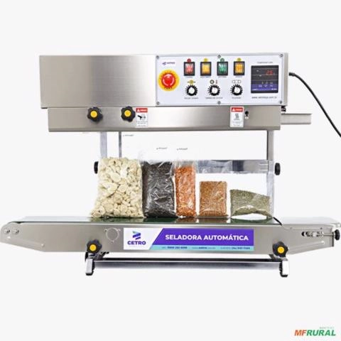 Seladora Automática Contínua Vertical com Datador em Inox 304 SA 1000 LW Imagem Seladora Automática Contínua Vertical com Datador em Inox 304 SA 1000 LW