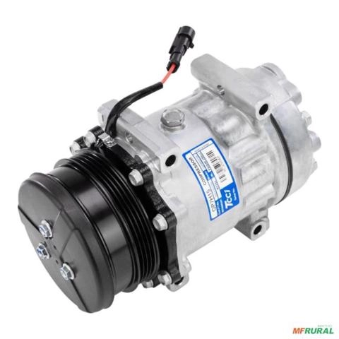 Compressor AC Mod Sanden 7H15 p/ Case/New H Puma 125 (TCCI) Imagem Compressor AC Mod Sanden 7H15 p/ Case/New H Puma 125 (TCCI)