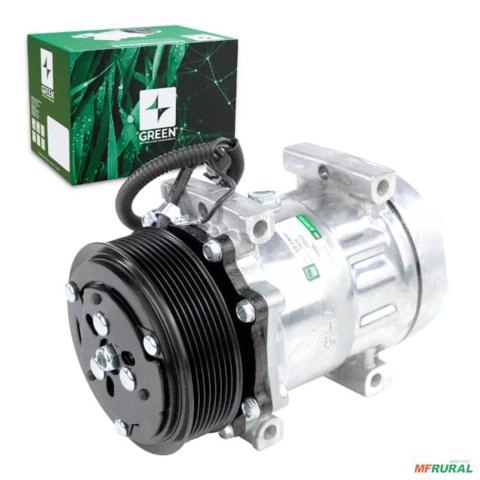 Compressor de AC Universal 7H15 8PK 12V Flex 4 Fix. (GREEN) Imagem Compressor de AC Universal 7H15 8PK 12V Flex 4 Fix. (GREEN)