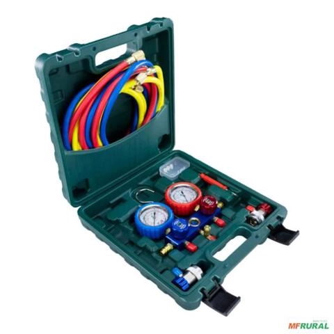 Manifold Maleta Completa Mangueira 250cm Linha Premium Imagem Manifold Maleta Completa Mangueira 250cm Linha Premium