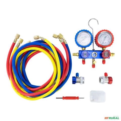 Imagem Manifold Maleta Completa Mangueira 250cm Linha Premium Imagem Manifold Maleta Completa Mangueira 250cm Linha Premium