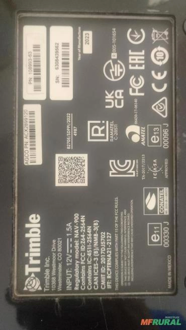 Piloto Automatico TRIMBLE NAV900 - GFX750 Imagem Piloto Automatico TRIMBLE NAV900 - GFX750