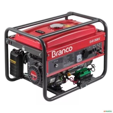 Gerador de Energia à Gasolina B4T-3500 E 7,0CV 3,5kVA Mono 110/220V AVR com Partida Elétrica - BRANCO Imagem Gerador de Energia à Gasolina B4T-3500 E 7,0CV 3,5kVA Mono 110/220V AVR com Partida Elétrica - BRANCO