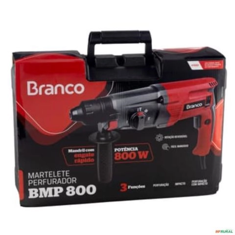 Imagem Martelete Perfurador BMR 800-Branco -  Voltagem: 110v Voltagem: 220v Imagem Martelete Perfurador BMR 800-Branco -  Voltagem: 110v Voltagem: 220v
