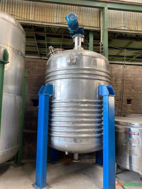 Reator Meia Cana em Aço Inox Imagem Reator Meia Cana em Aço Inox