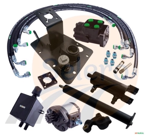 Kit de Direção Hidráulica trator Massey Ferguson 65x Reservatório independente Imagem Kit de Direção Hidráulica trator Massey Ferguson 65x Reservatório independente