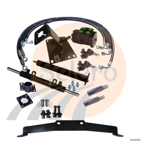 Kit de Direção Hidráulica para trator Ford Pistão Dianteiro 6600/6610 sem bomba. Imagem Kit de Direção Hidráulica para trator Ford Pistão Dianteiro 6600/6610 sem bomba.