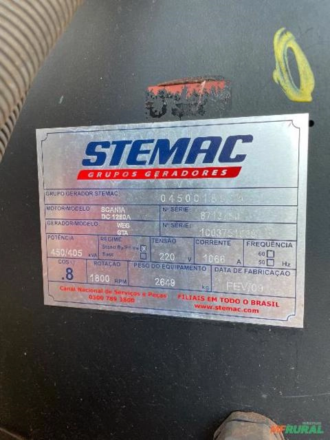 Imagem Gerador de Energia a Diesel 450kva Stemac Imagem Gerador de Energia a Diesel 450kva Stemac