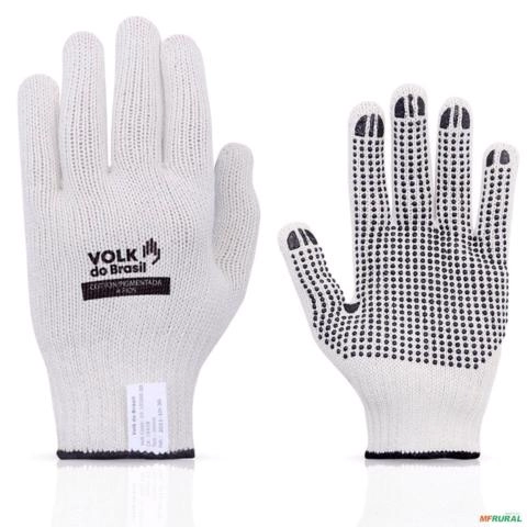 Luva Tricotada Algodao Branca com Pigmentos Imagem Luva Tricotada Algodao Branca com Pigmentos