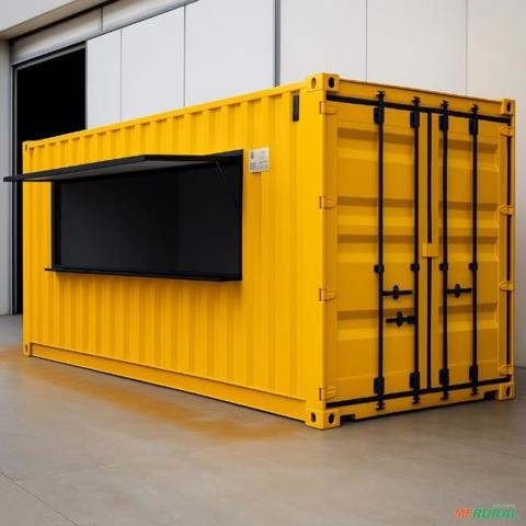 Container HC 20 Pés (6m) para Lanchonete ou Restaurante - GO Imagem Container HC 20 Pés (6m) para Lanchonete ou Restaurante - GO