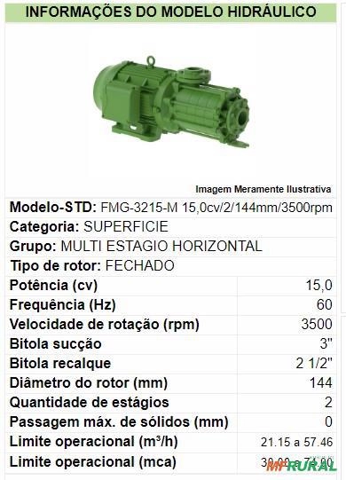 BOMBA MULTI ESTAGIO HORIZONTAL 15CV Imagem BOMBA MULTI ESTAGIO HORIZONTAL 15CV