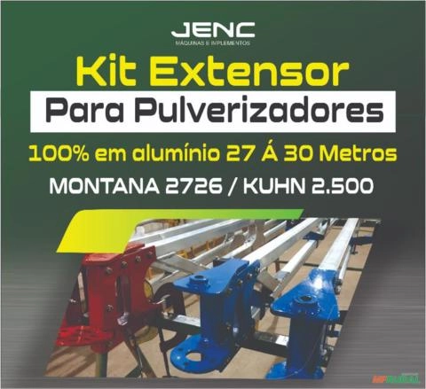 Kit Extensor Para Pulverizadores Montana Kunh 2627 100% em Alumínio Imagem Kit Extensor Para Pulverizadores Montana Kunh 2627 100% em Alumínio