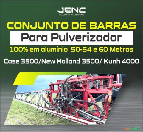 Conjunto de Barras para pulverizador 100% em alumínio 46 a 54 Metros Imagem Conjunto de Barras para pulverizador 100% em alumínio 46 a 54 Metros