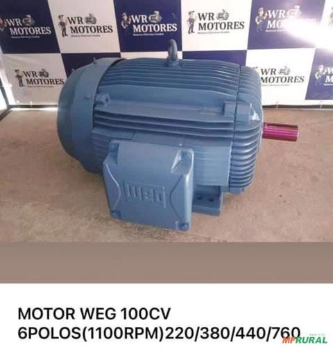 Motor Weg 100CV 6Polos (110Rpm) 220/380/440/760 Imagem Motor Weg 100CV 6Polos (110Rpm) 220/380/440/760