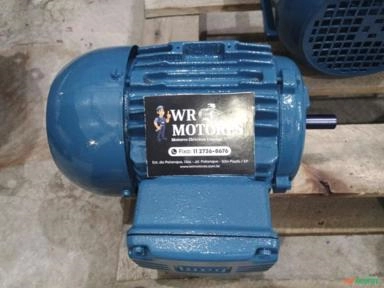 MOTOR WEG TRIFÁSICO 0,75CV 4POLOS(1750RPM) 220/380 Imagem MOTOR WEG TRIFÁSICO 0,75CV 4POLOS(1750RPM) 220/380