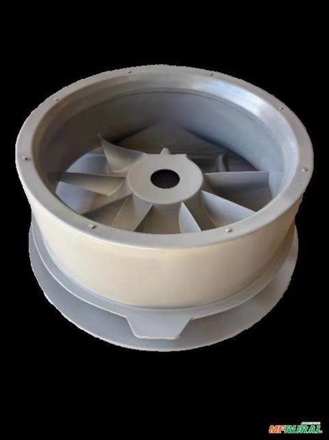 Defletor 2p / Ventilador 850 Turbina Em Fibra De Vidro (PRFV) Imagem Defletor 2p / Ventilador 850 Turbina Em Fibra De Vidro (PRFV)