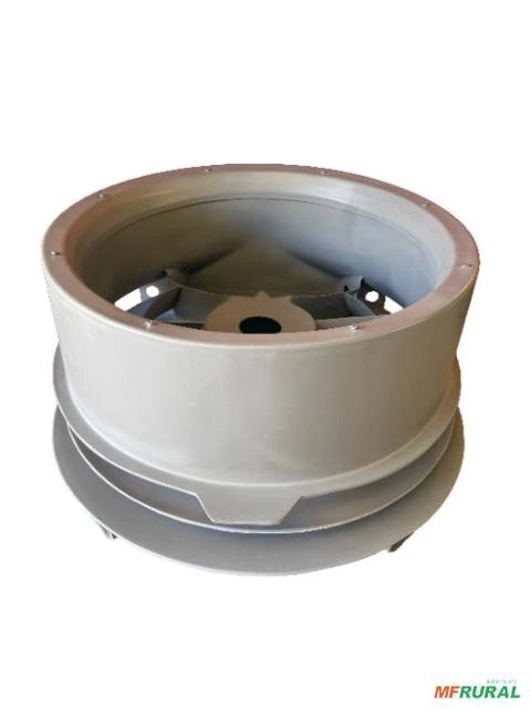 Defletor 3p / Ventilador 850 Turbina Em Fibra De Vidro (PRFV) Imagem Defletor 3p / Ventilador 850 Turbina Em Fibra De Vidro (PRFV)