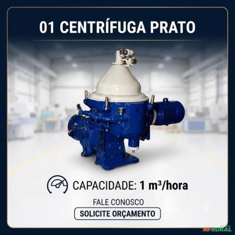 Centrífuga Prato Industrial Revisada – 1 m³/h Imagem Centrífuga Prato Industrial Revisada – 1 m³/h