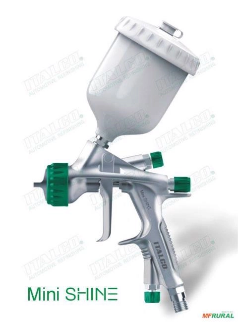 Imagem Italco Mini Shine HVLP 1.2mm 250ml Pintura Profissional Acabamento Preciso e Economia de Tinta Imagem Italco Mini Shine HVLP 1.2mm 250ml Pintura Profissional Acabamento Preciso e Economia de Tinta