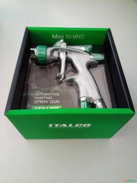 Imagem Italco Mini Shine HVLP 1.2mm 250ml Pintura Profissional Acabamento Preciso e Economia de Tinta Imagem Italco Mini Shine HVLP 1.2mm 250ml Pintura Profissional Acabamento Preciso e Economia de Tinta