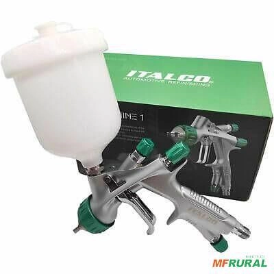 Imagem Italco Mini Shine HVLP 1.2mm 250ml Pintura Profissional Acabamento Preciso e Economia de Tinta Imagem Italco Mini Shine HVLP 1.2mm 250ml Pintura Profissional Acabamento Preciso e Economia de Tinta