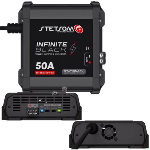 Fonte Automotiva Stetsom Infinite Black 50A Bivolt Modo de Carga Inteligente Carregamento 12V Imagem Fonte Automotiva Stetsom Infinite Black 50A Bivolt Modo de Carga Inteligente Carregamento 12V