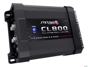Stetsom CL800.4 Amplificador Digital 4 Canais 800W RMS Compacto e Flexível para Som Profissional Imagem Stetsom CL800.4 Amplificador Digital 4 Canais 800W RMS Compacto e Flexível para Som Profissional