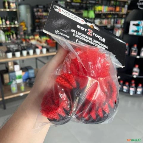 KIT 3 ESCOVAS MEDIAS DE LIMPEZA PARA FURADEIRA E PARAFUSADEIRA SIGMA Imagem KIT 3 ESCOVAS MEDIAS DE LIMPEZA PARA FURADEIRA E PARAFUSADEIRA SIGMA