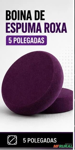 Boina de Espuma Roxa 5 Rotta 376 para Corte Imagem Boina de Espuma Roxa 5 Rotta 376 para Corte