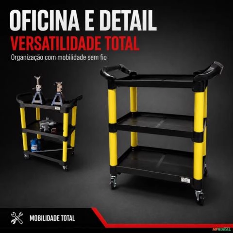 Carrinho Detailer-Mecânico PRO Rotta376 100633 Organização Profissional com Mobilidade Total Imagem Carrinho Detailer-Mecânico PRO Rotta376 100633 Organização Profissional com Mobilidade Total