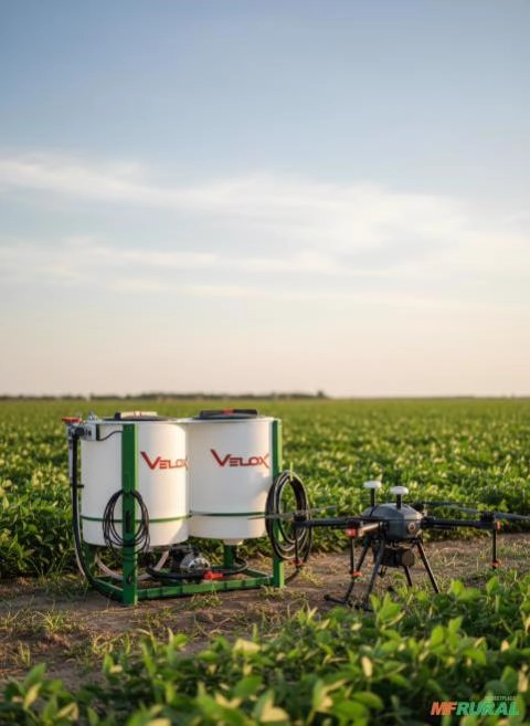 Misturador De Calda agrícola Velox Air Mix 200L Duplo Imagem Misturador De Calda agrícola Velox Air Mix 200L Duplo