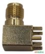 10x Conector Coaxial Fêmea - Sma 90 Graus - Cor: Dourado Imagem 10x Conector Coaxial Fêmea - Sma 90 Graus - Cor: Dourado