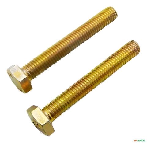 Parafuso Máquina Cabeça Sextavada M8x12 Mm Bicrom Classe 8.8 Imagem Parafuso Máquina Cabeça Sextavada M8x12 Mm Bicrom Classe 8.8