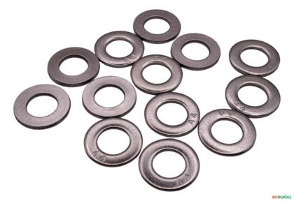 13x Arruela Lisa M10 Inox A4 200hv Imagem 13x Arruela Lisa M10 Inox A4 200hv