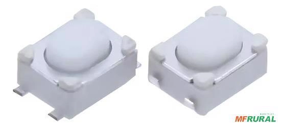 15x Switch Tátil Smd 2,55n Automotivo/industrial Alps Skrpac - Cor: Branco Imagem 15x Switch Tátil Smd 2,55n Automotivo/industrial Alps Skrpac - Cor: Branco