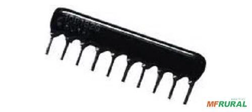 50pçs Rede Resistiva 10k 0,125w 2% 8 Resistores Royal Ohm Imagem 50pçs Rede Resistiva 10k 0,125w 2% 8 Resistores Royal Ohm