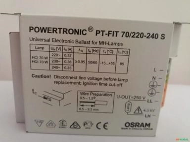 Reator Eletrônico Osram Powertronic Pt-fit 70/220-240 S - Voltagem: 220V Imagem Reator Eletrônico Osram Powertronic Pt-fit 70/220-240 S - Voltagem: 220V