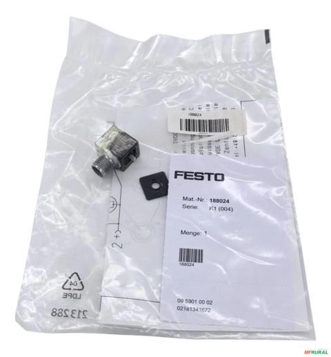 Plug Socket Mssd-eb-m12-mono - Festo 188024 - Voltagem: 12-24 VCC/VCA Imagem Plug Socket Mssd-eb-m12-mono - Festo 188024 - Voltagem: 12-24 VCC/VCA