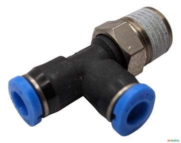 Conexão Rápida Roscada Em T Qsmtl-1/8-4 - Festo 153362 - Voltagem: N/A Imagem Conexão Rápida Roscada Em T Qsmtl-1/8-4 - Festo 153362 - Voltagem: N/A