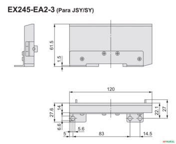 Placa Final Smc Ex245-ea2-3 Com Suporte - Voltagem: N/A Imagem Placa Final Smc Ex245-ea2-3 Com Suporte - Voltagem: N/A