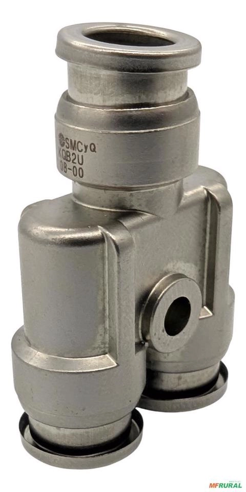 Conexão Pneumática União Y Para Tubo 8mm Smc Kqb2u08-00 - Voltagem: N/A Imagem Conexão Pneumática União Y Para Tubo 8mm Smc Kqb2u08-00 - Voltagem: N/A
