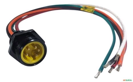 Conector Para Painel Passamuro Allen Bradley 888n-m5af1-1f Imagem Conector Para Painel Passamuro Allen Bradley 888n-m5af1-1f