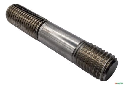 Pino Roscado Tirante M20x80 Inox A4-70 - Cor: Prateado Imagem Pino Roscado Tirante M20x80 Inox A4-70 - Cor: Prateado