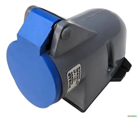 Tomada De Sobrepor Steck S-3006 16a 2p+t - 054309 - Cor: Azul Imagem Tomada De Sobrepor Steck S-3006 16a 2p+t - 054309 - Cor: Azul