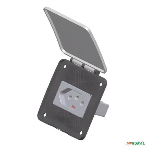 Tomada Industrial De Embutir Para Painel 2p+t 10a 250v Steck - Voltagem: 127/220V Imagem Tomada Industrial De Embutir Para Painel 2p+t 10a 250v Steck - Voltagem: 127/220V