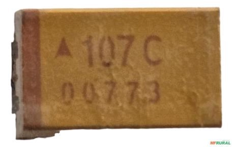 5x Capacitor De Tântalo Smd 100uf 16v 10% Imagem 5x Capacitor De Tântalo Smd 100uf 16v 10%