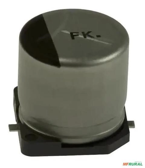 Kit 10 Capacitor Eletrolítico De Alumínio Smd 330uf 35v Imagem Kit 10 Capacitor Eletrolítico De Alumínio Smd 330uf 35v