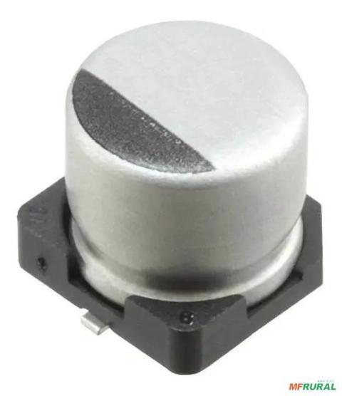 10x Capacitor Eletrolítico De Alumínio Smd 22uf 50v Imagem 10x Capacitor Eletrolítico De Alumínio Smd 22uf 50v